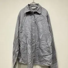 ブルックスブラザーズ 346 コットンシャツ M グレー 格子柄 100%綿