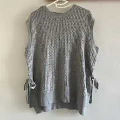 SHOO LA RUE グレー ニットベスト L