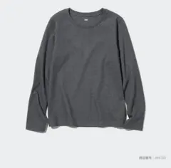 スムースストレッチコットンクルーネックT　ダークグレー　 S