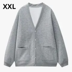 新品未使用✨メンズ カーディガン グレー ゆったり カジュアル ビジネス 無地