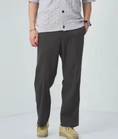 UA green label relaxing ドビーピンストライプワイドパンツ