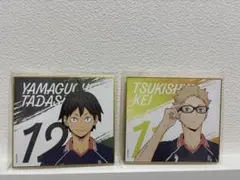 ハイキュー!! 山口忠 月島蛍 ミニ色紙 2点セット