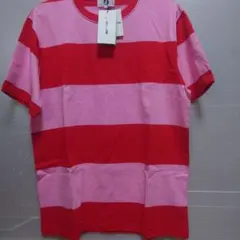 GOODENOUGH ボーダー Tシャツ ピンク レッド Lのサムネイル