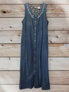 WHITE STAG デニムノースリーブワンピース