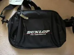 【新品】DUNLOP ブラックショルダーバッグ ボディバックソフトテニス