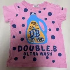 DOUBLE.B MIKI HOUSE Tシャツ 90cm ピンクドット