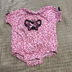 carekate ピンク レオパード柄ロンパース