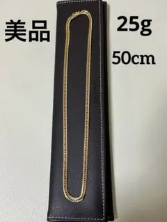【美品】K18 喜平ネックレス　25g 14面トリプル　50cm 造幣局刻印有り