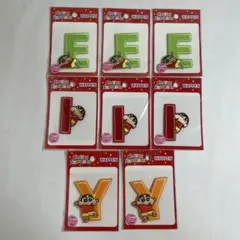 クレヨンしんちゃん　ワッペン　3種8個セット　新品未使用品