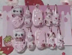 117 量産型 地雷系 ゆめかわ 血まみれ 平成女児 ネイルチップ