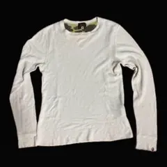 A BATHING APE ワッフル長袖カットソー ホワイトのサムネイル