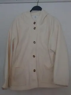 【値下げ!!】フード付きクリーム色ジャケット