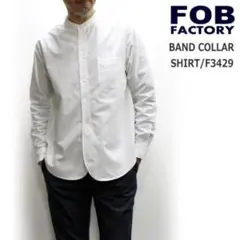 FOB FACTORY バンドカラー 長袖シャツのサムネイル