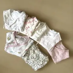 ベビー 新生児から使える 短肌着 コンビ肌着 まとめ売り 7点 O