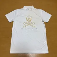 MARK＆LONA マークアンドロナ モックネック 半袖 シャツ ホワイト