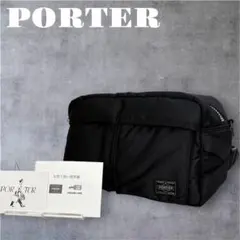 【極美品】PORTER ポーター TANKER タンカー ボディバッグ 黒
