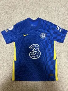 【正規品】　21/22 チェルシー　ルカク　オーセンティックユニフォーム ナイキ) NIKE/21/22チェルシー/ホーム/半袖/ルカク/PL+NRFRバッジ付