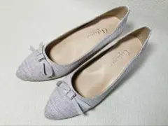 MH11◆新品◆artemis byDIANA リボンモチーフパンプス 24.5