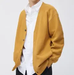 目黒蓮着用 GU リリヤーンクルーネックカーディガン ベージュ XLサイズ