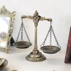 イタリア直輸入 天秤 置物 オブジェ ザマック インテリア雑貨 クリスマス