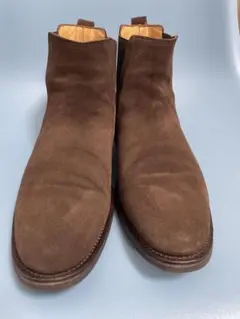ブラウン スエード サイドゴアブーツ　HERRING SHOES
