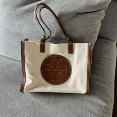Tory Burch ella bag キャンバスバッグ　トートバック　通勤鞄