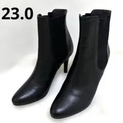 美品✨️DIANA 23.0cm ショートブーツ レザー ハイヒール　サイドゴア