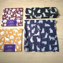 値下げしました！リバティ 動物柄プリント生地 4枚セット
