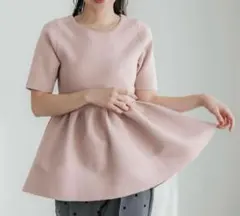 coca スポンディッシュペプラムニット Sサイズ