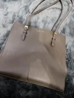 美品⭐︎CHARLES & KEITH ブラウン トートバッグ