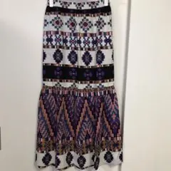 ROSEBUT ローズバッド　ネイティブ柄マキシスカート