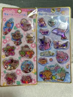 【国内正規品】ウォーターinシール　日焼けキティ　サンリオキャラクター2点セット