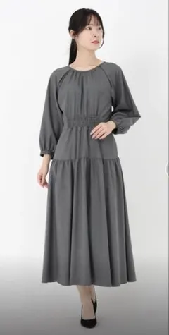 ストロベリーフィールズ ウエストギャザーワンピース