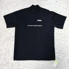 TFW49 モックネック シャツ ネイビー ゴルフ ウェア ロゴ ストレッチ
