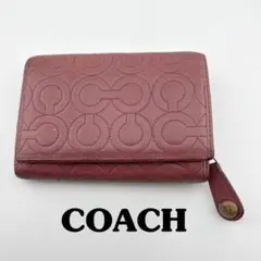 COACH / コーチ　二つ折り財布 ライトパープル