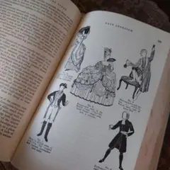 A498 舞台衣装 洋書 コスチューム ファッション 紙物 ジャンクジャーナル