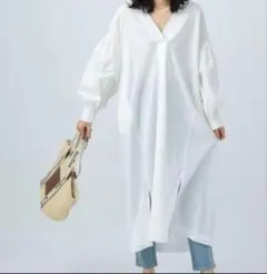 BAYFLOW ボリュームスリーブワンピース