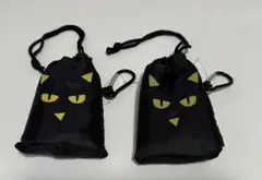 ハロウィン (猫) 折りたたみエコバッグ　2個セット
