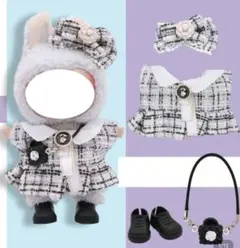 LABUBU ラブブ 17センチドール用 着せ替え ぬいぐるみ服 4点セット