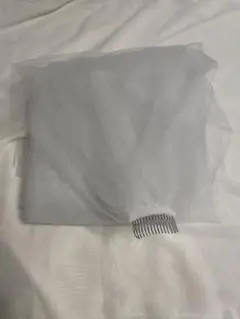 ウェディングベール ラメ入り ホワイト