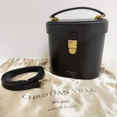 CHRISTIAN VILLA バニティバッグ 2way 本革 イタリア製のサムネイル