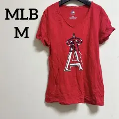 MLB 【M】レディース レッド Tシャツ