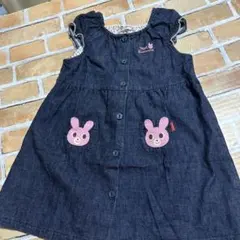 【美品】ホットビスケッツ　ミキハウス ジャンバースカート　size 100