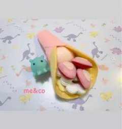 ＊いちごクレープセット＊ フェルト おままごと ハンドメイド