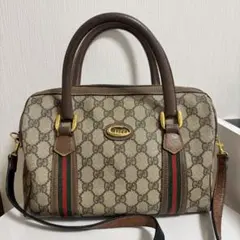 GUCCI グッチ GG柄シェリーライン ハンドバッグ ボストンバッグ