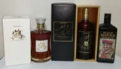 3本セット ニッカ 鶴 竹鶴 旧ラベル 700ml 箱付 ブラックニッカ1級のサムネイル