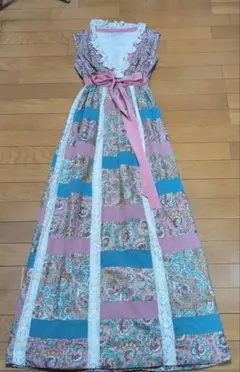 70sMR.HANK レース ノースリーブ ロングワンピースのサムネイル