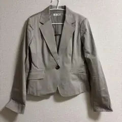 ベージュ シングルボタン テーラードジャケット a.v.v standard