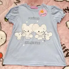 ポケモン Tシャツ 120サイズ ブルー 女の子 フリル