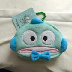 【新品】サンリオ　ハンギョドン　ミニフェイスポーチ　カラビナ付き